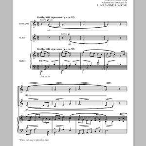Luigi Zaninelli The Water Of Tyne Musik Noten - SSA Choir - 89019-0