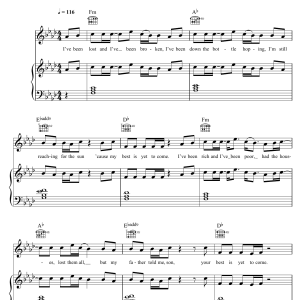 LuvBug Best Is Yet To Come Musik Noten - Piano, Vocal & Guitar Chords - 123259-0