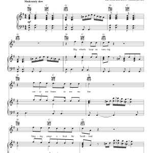 Lynyrd Skynyrd Sweet Home Alabama Musik Noten - Piano Chords/Lyrics - 110255-0