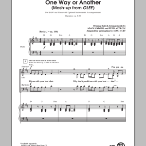 Mac Huff Hit Me With Your Best Shot / One Way Or Another Musik Noten - SAB Choir - 89146-0