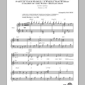 Mac Huff Songs of a Disney Princess (Choral Medley) Musik Noten - SSA Choir - 151218-0