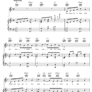 Mack Gordon You'll Never Know Musik Noten - Piano, Vocal & Guitar Chords - 110840-0