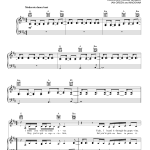 Madonna Celebration Musik Noten - Piano, Vocal & Guitar Chords - 159172-0