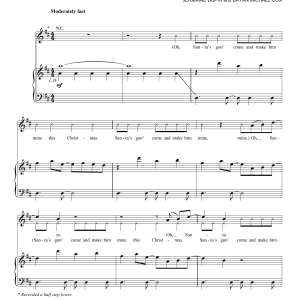 Mariah Carey Oh Santa! Musik Noten - Piano, Vocal & Guitar Chords - 150751-0
