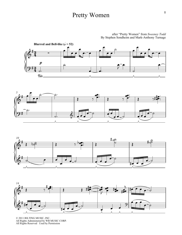 Mark-Anthony Turnage Pretty Women Musik Noten - Piano Solo - 179229-0