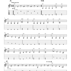 Mark Huls Dr. Grind Musik Noten - Easy Guitar Tab - 165567-0