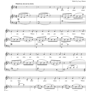 Marsha Norman The Girl I Mean To Be Musik Noten - Piano & Vocal - 151225-0