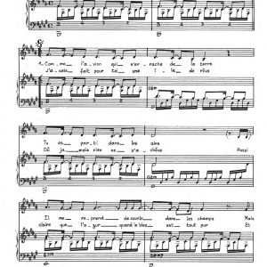Martine Clemenceau Je Revivrai Musik Noten - Piano & Vocal - 119708-0