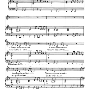 Martine Clemenceau Puisque Quelqu'un M'attend Musik Noten - Piano & Vocal - 119841-0