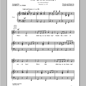 Mary Donnelly Who's Up There? (with Up On The Housetop) (arr. George L.O. Strid) Musik Noten - 2-Part Choir - 96396-0