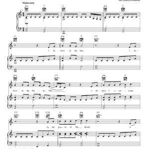 Matt Maher Because He Lives, Amen Musik Noten - Piano, Vocal & Guitar Chords - 157964-0