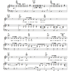 Matt Redman Your Grace Finds Me Musik Noten - Lead Sheet / Fake Book - 178827-0