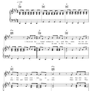 Max Giesinger 80 Millionen Musik Noten - Piano, Vocal & Guitar Chords - 123521-0