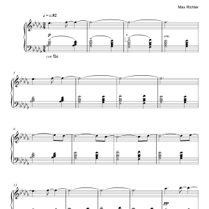 Max Richter Fragment Musik Noten - Piano Solo - 119368-0