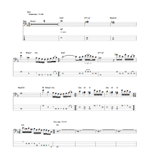 Megadeth My Last Words Musik Noten - Bass Guitar Tab - 150278-0