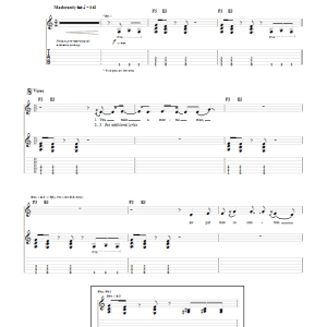 Megadeth Symphony Of Destruction Musik Noten - Bass Guitar Tab - 150280-0