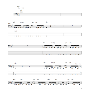 Megadeth Take No Prisoners Musik Noten - Bass Guitar Tab - 150276-0