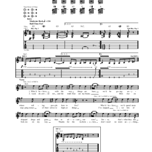 Megadeth Youthanasia Musik Noten - Bass Guitar Tab - 150306-0