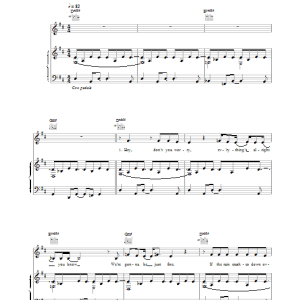 Melanie C Here It Comes Again Musik Noten - Piano Chords/Lyrics - 102668-0