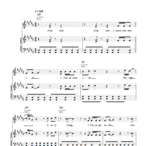 Melanie C Loving You Musik Noten - Piano, Vocal & Guitar Chords - 116857-0