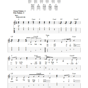 Mercy Me Word Of God Speak Musik Noten - Easy Guitar Tab - 152878-0