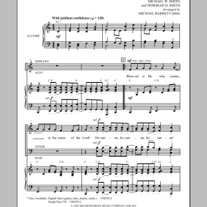 Michael Barrett All Glory, Laud And Honor Musik Noten - SATB Choir - 151091-0