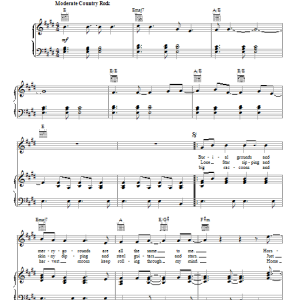 Michael Martin Murphey Cosmic Cowboy Musik Noten - Piano, Vocal & Guitar Chords - 150443-0