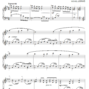 Michel LeGrand Brian's Song Musik Noten - Piano, Vocal & Guitar Chords - 117237-0
