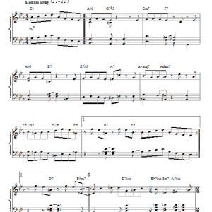Miles Davis Jeru Musik Noten - Piano Solo - 152630-0