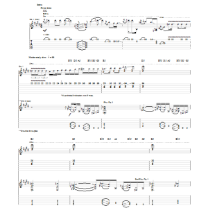 Ministry Bad Blood Musik Noten - Guitar Tab - 150094-0
