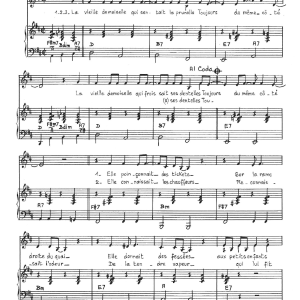 Mort Shuman La Vieille Demoiselle Musik Noten - Piano & Vocal - 116652-0