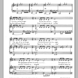 Mort Shuman L'Amour Qui Frappe Musik Noten - Piano & Vocal - 116500-0