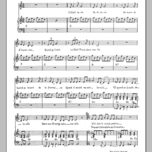 Mort Shuman L'Autre Petit Prince Musik Noten - Piano & Vocal - 116501-0