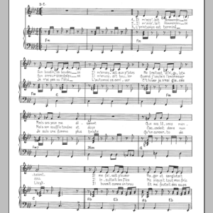 Mort Shuman L'emmerdeuse Musik Noten - Piano & Vocal - 116579-0