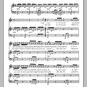 Mort Shuman L'optimiste Musik Noten - Piano & Vocal - 116519-0
