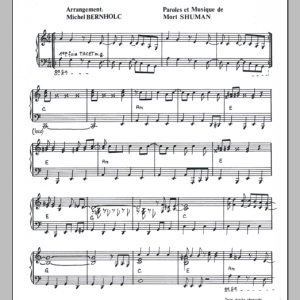 Mort Shuman Money Honey Musik Noten - Piano & Vocal - 116552-0