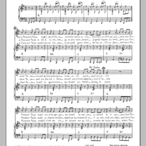 Mort Shuman Monsieur Papa Musik Noten - Piano & Vocal - 116553-0