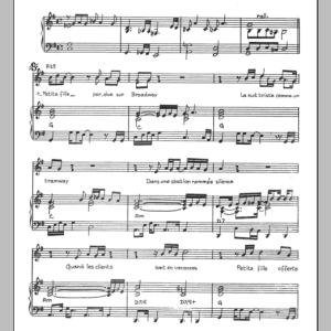 Mort Shuman Un Film American Musik Noten - Piano & Vocal - 116578-0