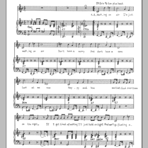 Mort Shuman Walking On Air Musik Noten - Piano & Vocal - 116725-0