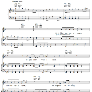 Mountain Mississippi Queen Musik Noten - Drums Transcription - 174258-0