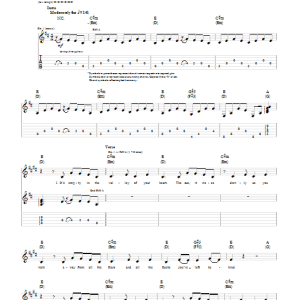 Mumford & Sons The Cave Musik Noten - Banjo Tab - 178444-0