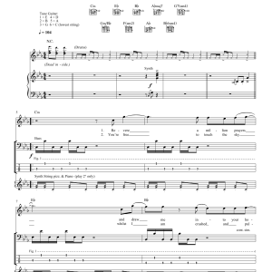 Muse Dead Inside Musik Noten - Guitar Tab - 160859-0