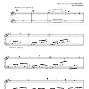 Mychael & Jeff Danna Orphans Musik Noten - Piano Solo - 163421-0