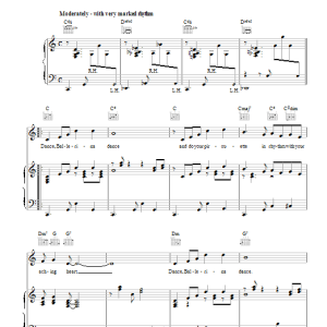 Nat King Cole Dance, Ballerina, Dance Musik Noten - Piano, Vocal & Guitar Chords - 110556-0