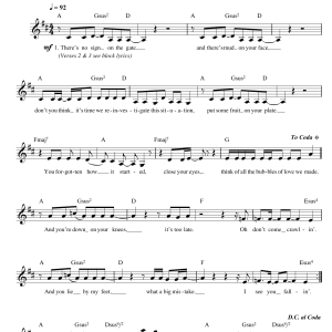 Natalie Imbruglia Big Mistake Musik Noten - Piano Chords/Lyrics - 101109-0
