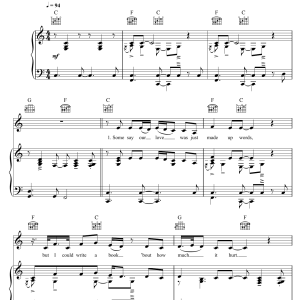 Nathan Sykes There's Only One Of You Musik Noten - Piano, Vocal & Guitar Chords - 124035-0