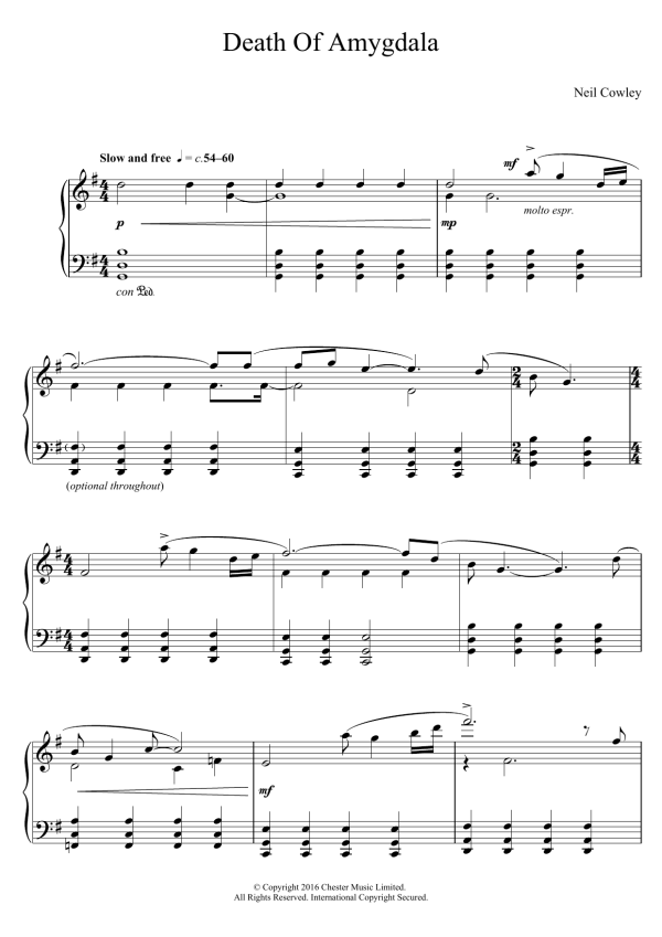 Neil Cowley Trio Death Of Amygdala Musik Noten - Piano Solo - 123688-0
