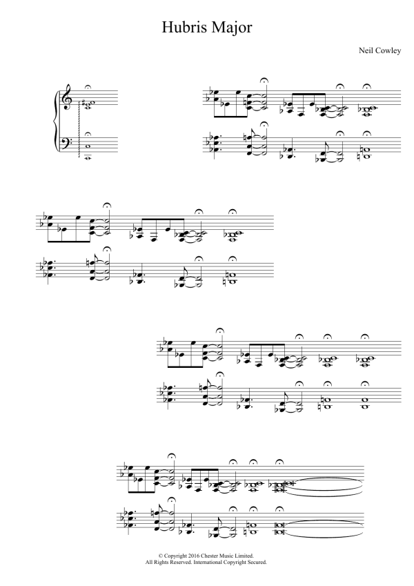 Neil Cowley Trio Hubris Major Musik Noten - Piano Solo - 123694-0