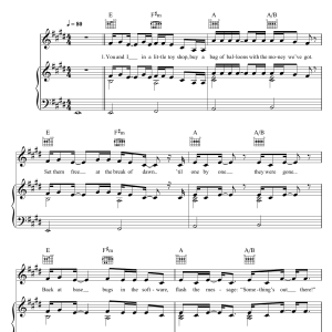 Nena 99 Red Balloons Musik Noten - Piano, Vocal & Guitar Chords - 122557-0