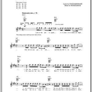 Nickelback Photograph Musik Noten - Ukulele - 152067-0
